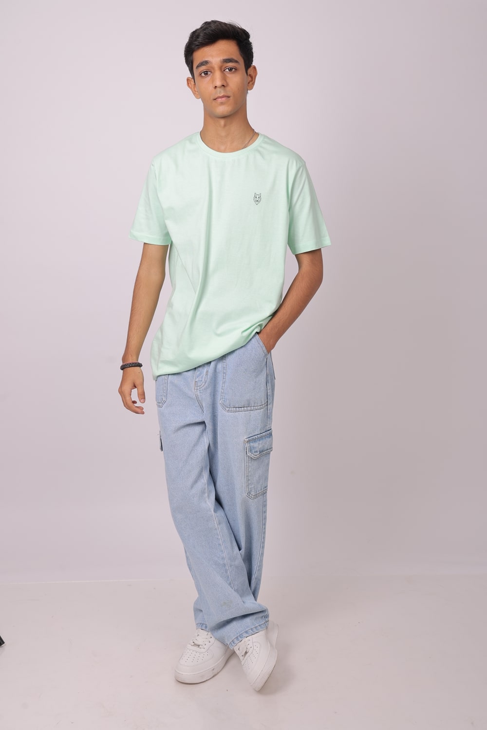 Crew Neck T-Shirt - Mint Green