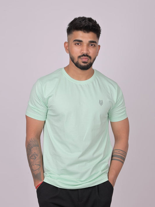 Crew Neck T-Shirt - Mint Green